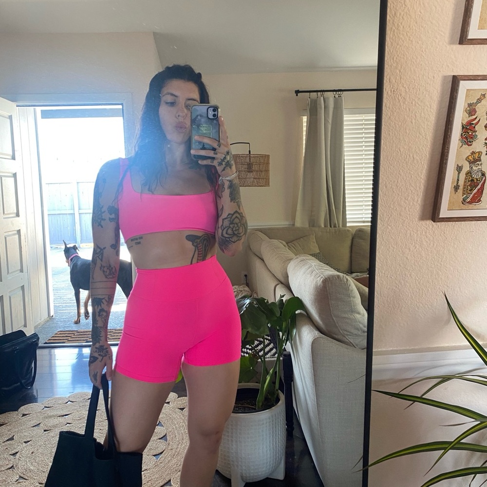 Pink Two-Piece Activewear Set